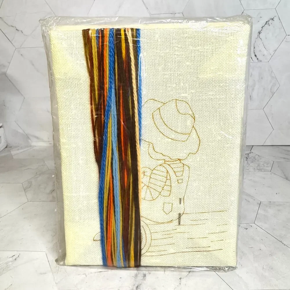 6 Vtg SEALED Sunset Jiffy Stitchery Crewel Embroidery Kits Connie Blyler NOS